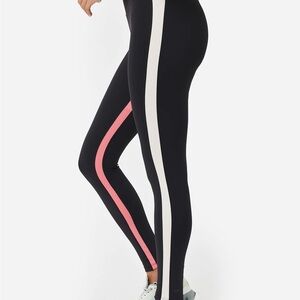 Splits59 Women's White and Pink Striped Pants